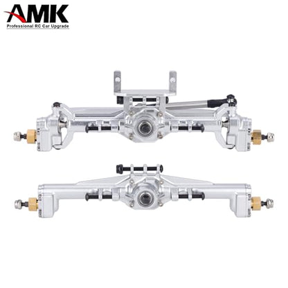 AMK Extended 20mm TRX4M Portal Axle,109.6g Aluminum CNC TRX4M Axle, TRX4M Portal Axles with Two Servo Mount Options, for 1/18 RC CrawlerCar TRX4M Axle Upgrade Parts