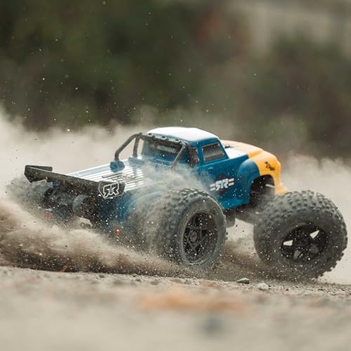 ARRMA RC Truck 1/8 Notorious 4X4 6S BLX BRUSHLESS V6 Stunt Truck RTR (Battery and Charger Not Included), (Blue), ARA8611V6T2 - color: Blue