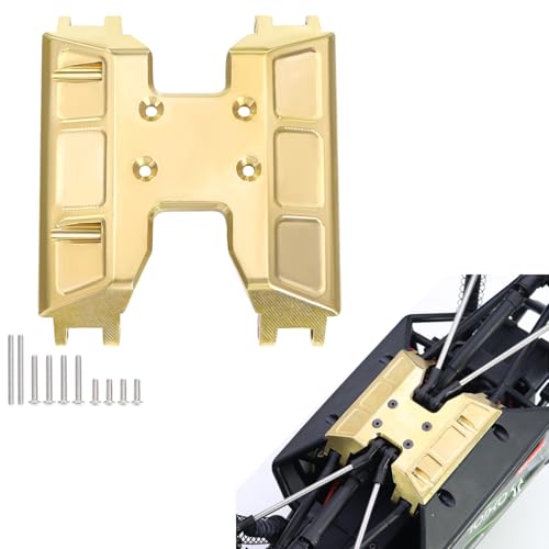 Brass Chassis Gearbox Skid Plate Transmission Mount for Axial 1/18 Axial Capra UTB18 RTR Car RC Crawler Upgrade Parts
