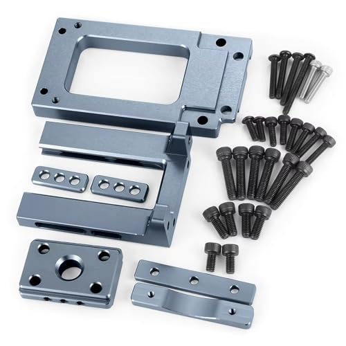RC Spare Part Compatible with X-Maxx 8S 77086-4 1/5 RC Crawler Car for Buggy Trucks Upgrade Parts Aluminum Alloy Motor for Seat Base Mount(Titanium) - size: Titanium
