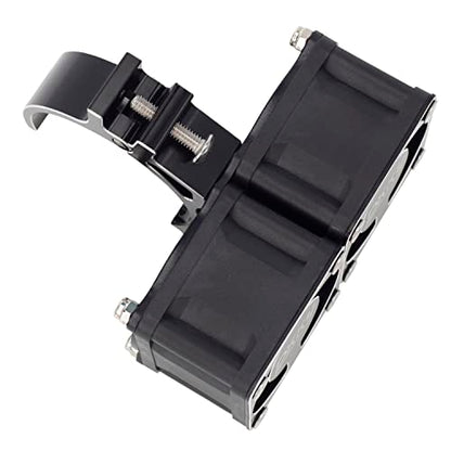 DKKY RC Motor Cooling Fan Heatsink 21000 RPM with 47-51mm Adjustable Mount for 1717 4985 Motors ARRMA Infraction Felony Limitless and Axial, Black - color: Black