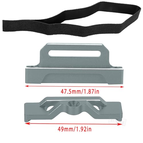 RC Upgrades Part Aluminium Alloy Battery Mount Plate Tray Battery Holder Mount for 1/10 Slash 2WD/Slash 2WD VXL/F0rd F-15O Raptor 2WD,Tall Battery Holder Mount Hold Down,Titanium(#5827) - color: Titanium-(upgrades Part)