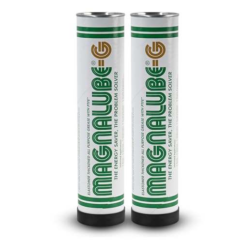 Magnalube-G General All Purpose Grease - Waterproof, Corrosion Resistant PTFE Lubricant for Bearings and Axles to Fishing Rods - 14.5oz Multi-Purpose Canister Tube for Grease Gun - 2 Pack - size: 2