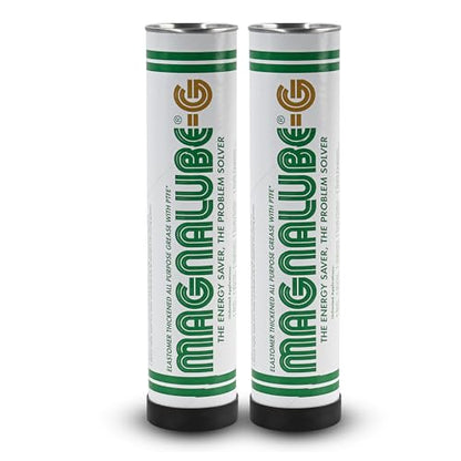 Magnalube-G General All Purpose Grease - Waterproof, Corrosion Resistant PTFE Lubricant for Bearings and Axles to Fishing Rods - 14.5oz Multi-Purpose Canister Tube for Grease Gun - 2 Pack - size: 2
