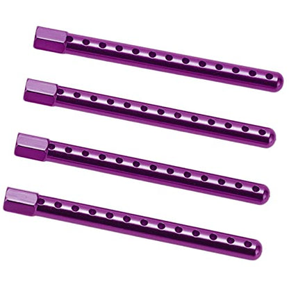 RC Body Post, Purple High Strength Aluminum Alloy Car Shell Column, Adjustable Height Buckle for HSP 1/10 94102 94103 RC Cars On Road Racing - color: Purple