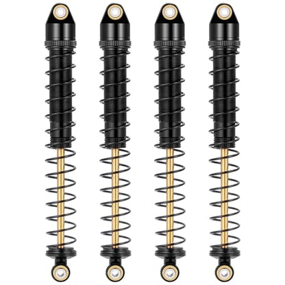 MOHERO 4Pcs RC Oil Filled Shocks - 80/90/100/110/120mm Shock Absorbers Kit for Most 1/10 RC Crawlers Like Axial SCX10 II III D90 CC01 Gen7 Gen8 CC01 Wraith RR10, etc (120MM) - size: 120MM