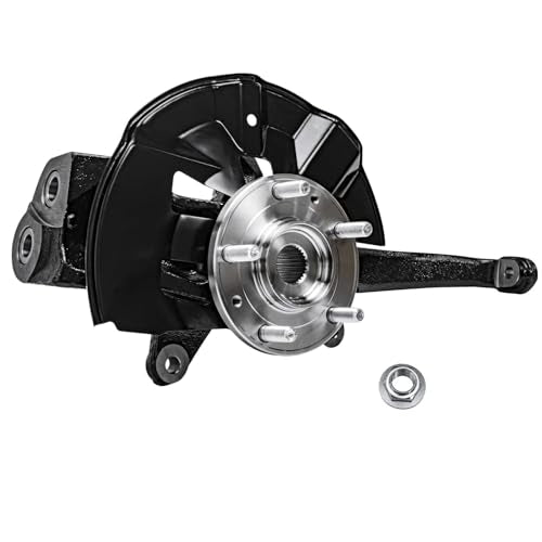 Detroit Axle - Front 2pc Steering Knuckle CV Axle for Ford Fusion | Mercury Milan Lincoln MKZ 2006-2012 Passenger Side CV Axle Steering Knuckle & Wheel Bearing Hub Replacement - size: 2UX47648/Pair