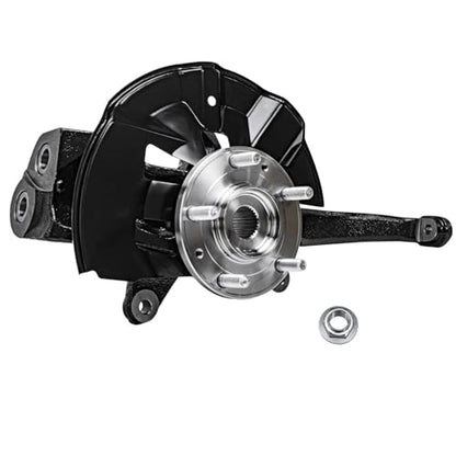 Detroit Axle - Front Steering Knuckle Kit for 06-12 Ford Fusion, 06-11 | Mercury Milan, 06 Lincoln Zephyr, CV Axle Steering Knuckle & Wheel Bearing Hub 2006 2007 2008 2009 2010 2011 2012 Replacement - size: 2UX47646/Pair