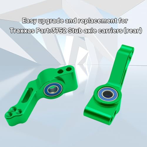 OGRC Caster Block Steering Blocks, Stub Axle Carriers for 1/10 Slash 2WD | Aluminum Front Caster Block&Steering Blocks and Rear Stub Axle Carriers for 1/10 Traxxas slash 2WD #3632 3736 3752 (Green) - color: Green