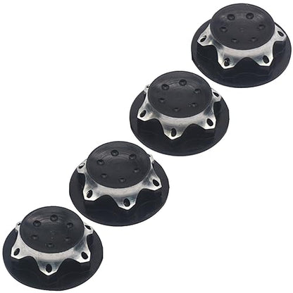 4Pcs ShareGoo Aluminium Wheel Hub Cover Nut Anti-dust Cover 17mm Self-Lock Hex Nut Adapter Compatible with Traxxas Hobao Team-C Losi HSP Redcat 1/8 RC Car Truck