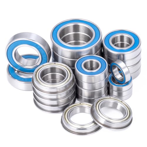 24pcs Steel Sealed Bearings Kit for Losi 1/5 5IVE-T 5T 5IVE-B 5B 4WD | Buggy SCT RC Car Upgrade Parts