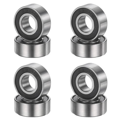 uxcell 8Pcs 686 2RS 6mmx13mmx5mm Deep Groove Ball Bearings, Double Rubber Shielded Bearing Steel ABEC5 High Performance for Industrial Machinery Precision Transmission, Black - size: 686 2RS 6mmx13mmx5mm