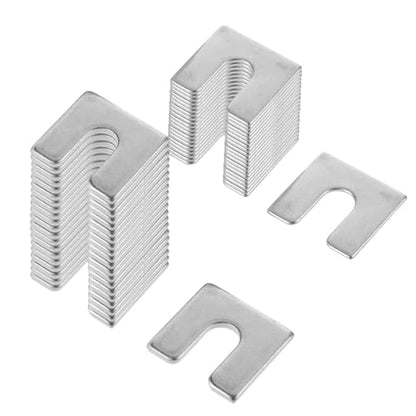 40Pcs Auto Body Fender Alignment Shim 1/16" & 1/8" Thick- 3/8" Slot Automotive Alignment Shim Assortment Kit