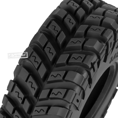 2.2 Inch RC Crawler Tires for 1/10 TRX4 SCX10 Capra AMG 6x6 Gen8 Everest Gen7 Pro Off-Road Vehicles,All-Terrain High Grip Soft Rubber Tires w/Deep Tread & Foam Insert,StyleB - style: StyleB(4pcs)