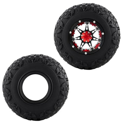 4pcs 2.2'' Crawler Tire for 1/10 AXIAL SCX10 D90 CC01 90018 TRX-6 Redcat | 120mm OD 40mm Width Tires with Foam,RC Crawler Upgrade Parts