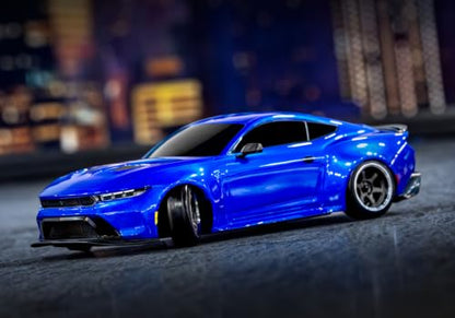 Traxxas 1/10 Scale 4-Tec Drift Car with Ford Mustang (Blue) - color: Blue