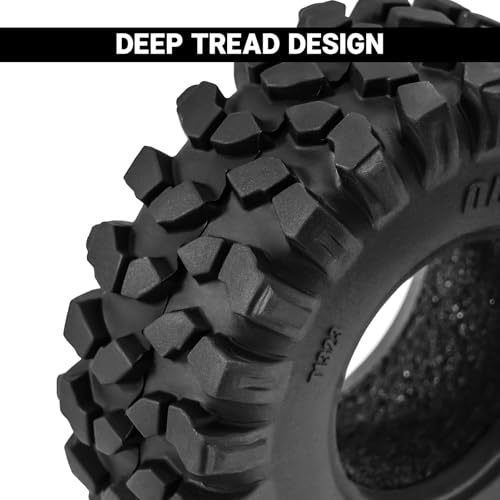 INJORA Obsidian S5 1.3" Rock Crawling Tires for 1/18 1/24 RC Crawler(T1323)