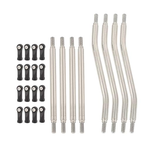 Compatible with Axial for Capra 1.9 for UTB AXI03004 RC Car Crawler Parts 8pcs Suspension Steering Linkage Link Rod Set with Ball End Linkage