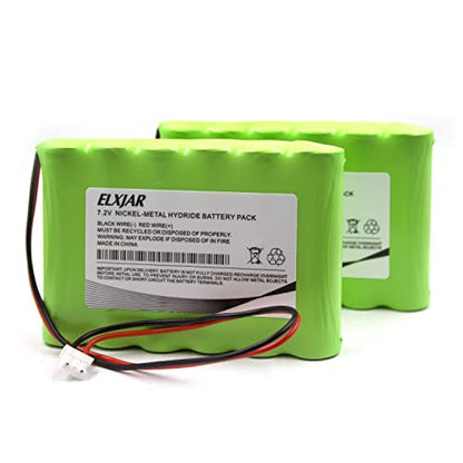 (2-Pack) 7.2V 3300mAh Ni-MH Battery for Honeywell 300-03866 | Fits Lynx 5100, 5200, 5210, 5300, Touch 7000, LYNXRCHKIT-SHA, LCP500-4B and OSA214 compatible alarm panels.