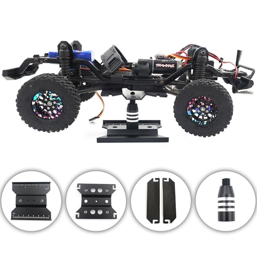 RC Car Work Stand, 360° Rotating Repair Tool Holder for 1/16 1/18 1/24 Scale Remote Control Trucks, Crawlers, Buggies(Black)