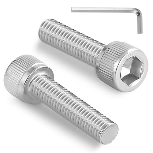 180pcs M3 x 25mm Hex Socket Head Cap Screws Bolts, 304 Stainless Steel 18-8, Allen Socket Drive,Bright Finish, Full Threads,with Hex Spanner - size: M3 x 25mm