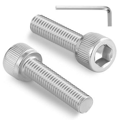 180pcs M3 x 25mm Hex Socket Head Cap Screws Bolts, 304 Stainless Steel 18-8, Allen Socket Drive,Bright Finish, Full Threads,with Hex Spanner - size: M3 x 25mm