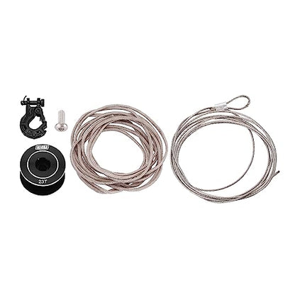 INJORA 35KG Servo with 360° 23T Winch Spool for SCX10 PRO, 19mm*11mm - size: 19mm*11mm