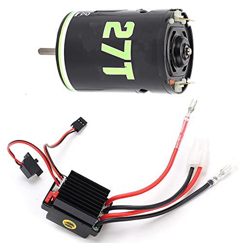 Generic 540 Brushed Motor 320A ESC Combo Set High Low Noise for RC Crawler Drift Cars Durable Long Life (27T) - size: 27T