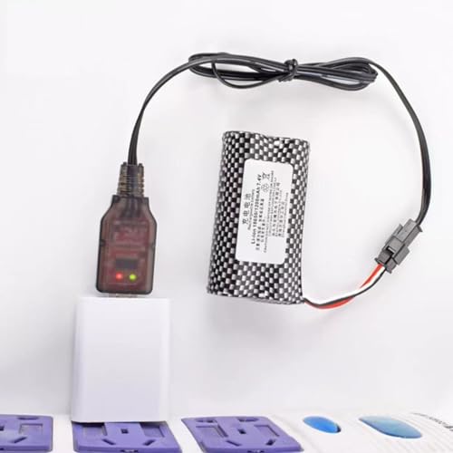 7.4V 3Pin SM-3P Plug USB Charger Cable for RC Cars Boats Toys Shark Vacuum Battery Charger Li-ion Battery Charger (2PCS)