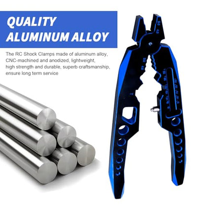 Metal Shock Absorber Pliers Ball Head Pliers Clip Multi-Function RC Tools for Traxxas Arrma Axial Redcat Losi Tamiya HSP HPI Exceed Cars (Black blue) - color: Black blue