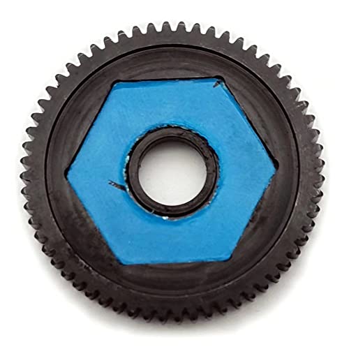Hard Steel Spur Gear with Slipper Pads 60T 0.5M for Losi 1/18 Mini-T 2.0 Mini-B LOS212016