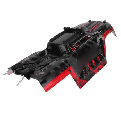 Keenso 1/18 RC car Body Shell, fit for 18108 18101 Remote Control car, with impactproof PVC Cover case Spare Parts Black red