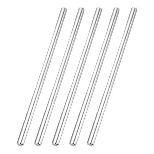 MECCANIXITY 5 Pack Dowel Pin Wheel, 8x100mm Steel Hex Wheel Hub Nut Pin Replacement for DIY RC Car Truck Boat Helicopter Model Part, Silver - size: 8x100mm