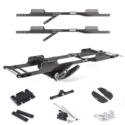 1/10 LCG Chassis Performance RC Crawler Carbon Chassis Frame for Axial AR44 SCX10 II Capra Vanquish F10 Axle (Chassis Kit) - size: Chassis Kit