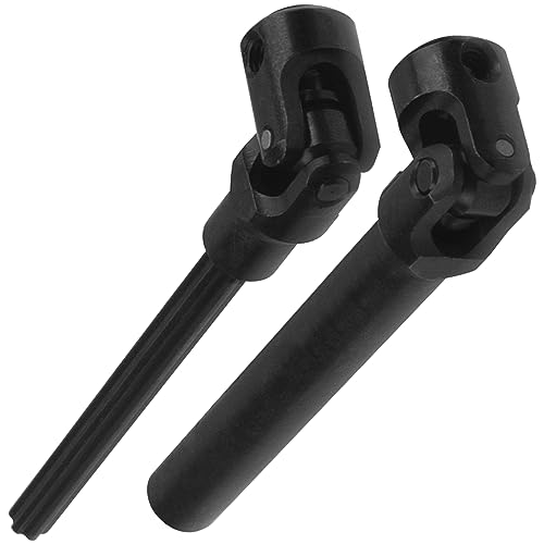2Pcs Vgoohobby Universal Drive Shaft RC Crawler Driveshaft Compatible with Traxxas TRX4 Axial SCX10 AXI03007 Redcat Gen7 RC4WD D90 TF2 1/10 RC Crawler Car (Black,119-159mm)