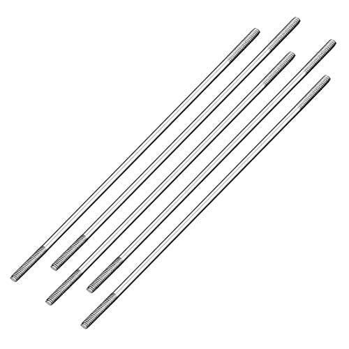 uxcell M2x85mm Pushrod Connector Stainless Steel Rod Linkage,for RC Boat,Car,Airplane,Helicopter,5pcs - size: M2x85mm