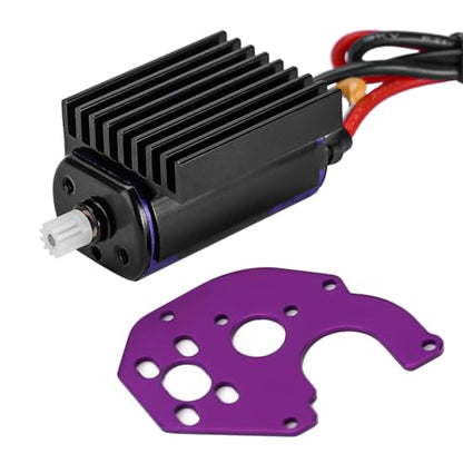 INJORA 050 Pro Brushed Motor 50T with Mount and Heat Sink for 1/24 SCX24 - size: Motor with Heat Sink