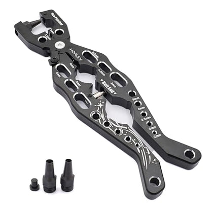 RC Shock Absorber Pliers Multi-Function Tire Punch Shock Absorber Pliers Clamp Pull Rod Ball Head Pliers for 1/24 1/12 1/10 1/8 Traxxas Arrma RC Cars Trucks Rock Crawlers