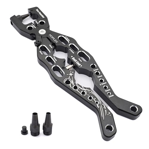 Multi-Function RC Shock Absorber Pliers Tool for 1/10 1/8 Model Car | Clamp Pull Rod Ball Head Pliers for 1/24 1/12 1/10 1/8 Traxxas Arrma,CNC Machined,High Strength