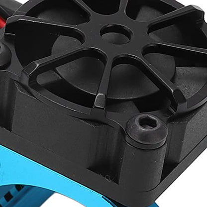 Sonew RC Motor Heatsink Cooling Fan Combo with Dual Fans and Aluminum Alloy for 550 3650 3660 3670 3674 Motors 36mm Diameter Red (Blue) - color: Blue