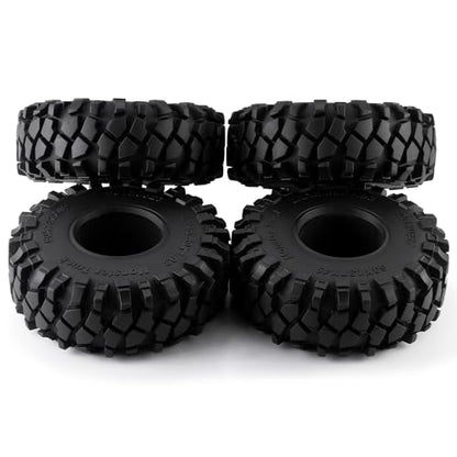 MORLORDY 4Pcs 2.2" RC Rubber Tires with Foam Insert - 137mm/5.39" Crawler Slingers Mud Grappler Tyres for 1/10 Axial Wraith 90018 90048 RR10 90047 D90 TF2 CC01 SCX10 TRX4 RC Crawler Car