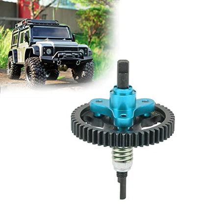 Oumefar 52T Differential Gear Slipper Clutch, Aluminum Alloy and Steel RC Slipper Clutch Car Replacement Parts for Slash 2WD 1/10 RC Car RC Accessories (Blue)