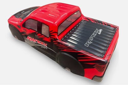 1/10 Scale RC Painted Drift Racing Touring On-Road Car Body Shell for Pick Up Truck F150 Style (Red) - color: Red