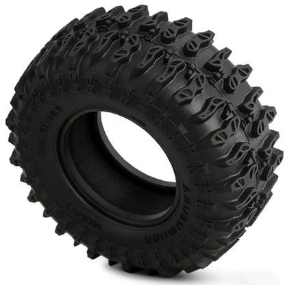 STMU 1.3'' RC Crawler Tires for 1/18 1/24 TRX4M SCX24 FCX18 FCX24 RC Crawler Car (Tires) - color: Tires