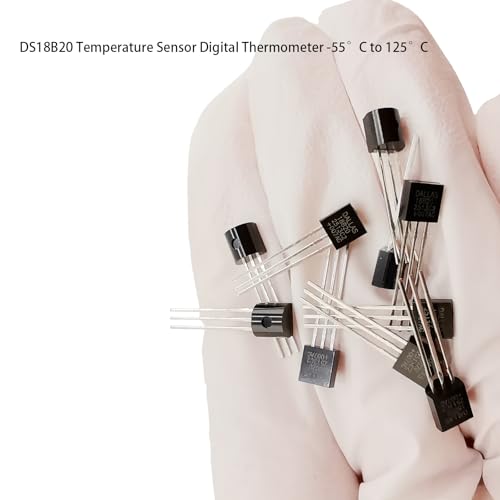 10Pcs DS18B20 Digital Temp Sensor, 3-Pin Direct Plug, DS18B20 Temperature Sensor Digital Thermometer -55°C to 125°C, Temperature Sensor Temperature Acquisition TO-92, - style: 10Pcs DS18B20 Digital Temp Sensor,