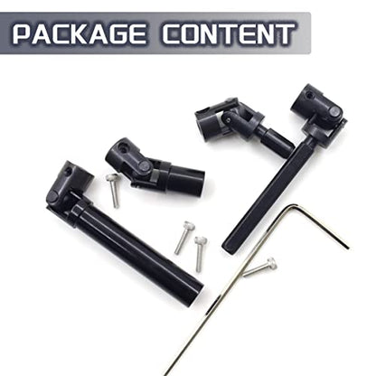 Steel RC Drive Shaft for 1/24 SCX24 Deadbolt AXI90081 Upgrate Part | SCX24 Driveshaft Hardened Steel Upgrade Parts,High Strength,Wear Resistant,CNC machined - size: For SCX24 90081