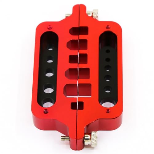 Aluminum Alloy RC Model RC Car Cable Connector Soldering Tool Holder Welding Tool RC Repair Tool Kit for XT60, XT90, T Plug, Mini T Plug (Red) - color: Red
