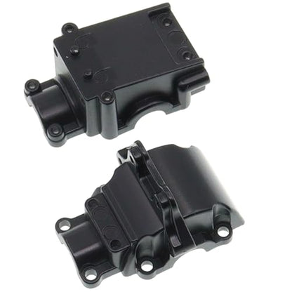 Metal Front&Rear Differential Gearboxes Housing Cover with Differential Gear Set Compatible with WLtoys 1/14 144010 144001 144002 124018 124016 124017 124019 RC Car Upgrades Parts (Black) - color: Black