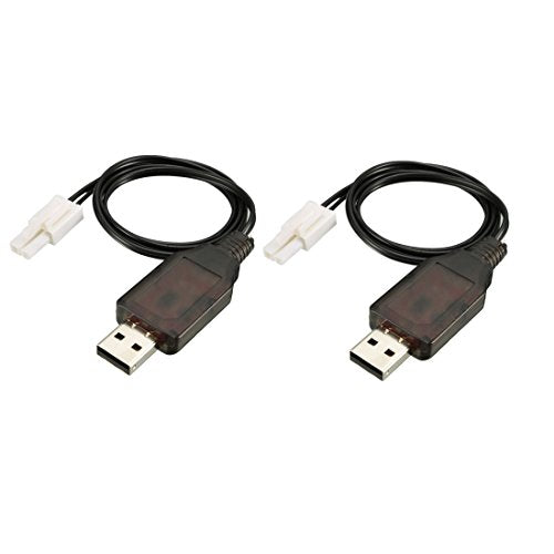 Ruilogod 2pcs EL-2P Reverse Charging Cable for RC Car 7.2V 250mA Ni-MH Ni-CD Battery (id: 4c9 e98 242 7d7 d1e