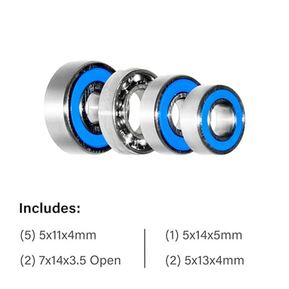 for Axial Capra Currie F9 | Rear Axle (10 Pcs Bearings Kit)